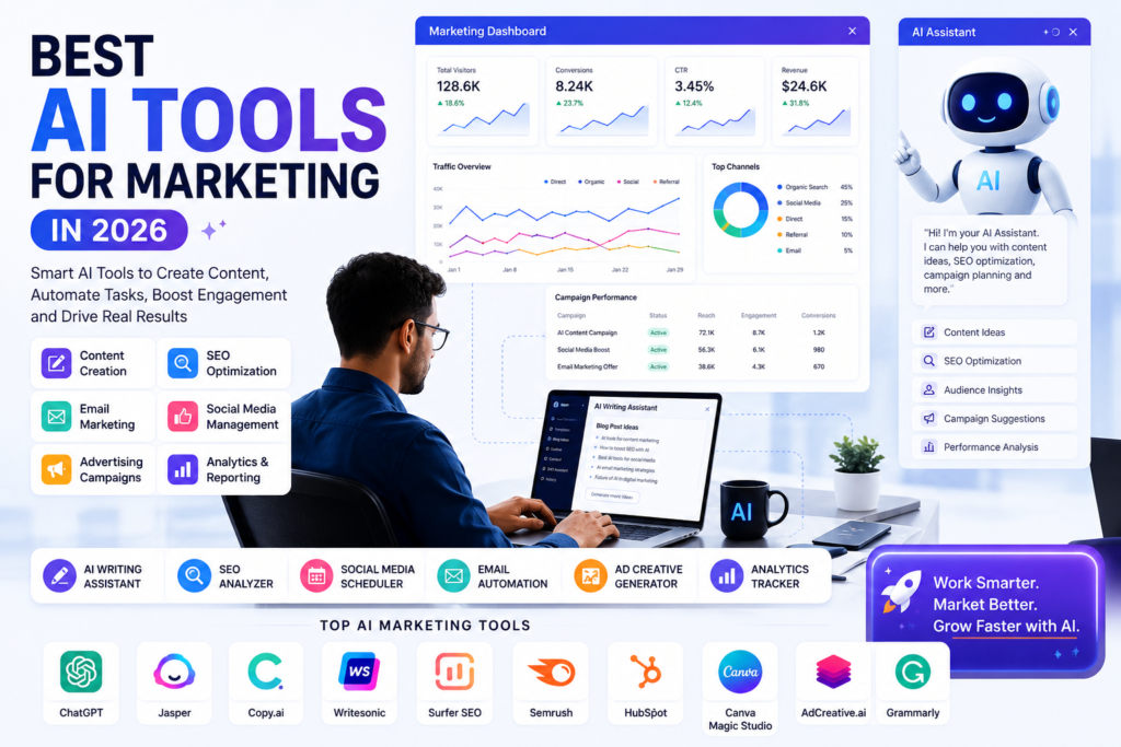 AI Marketing Tools Comparison 2026