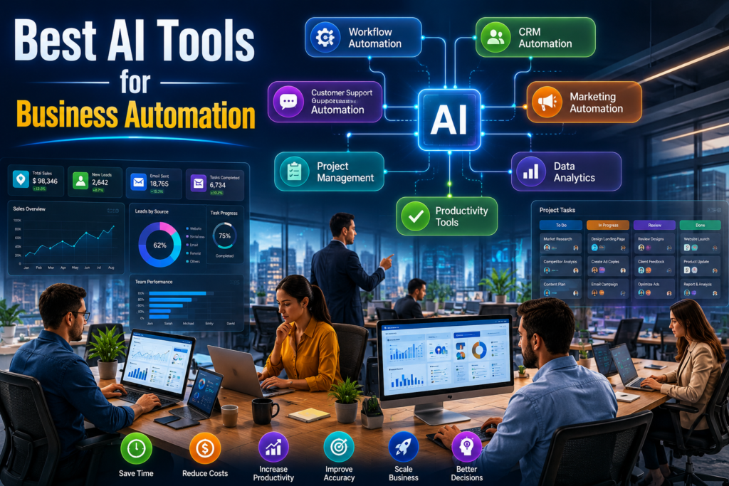 Best AI Tools for Business Automation in 2026